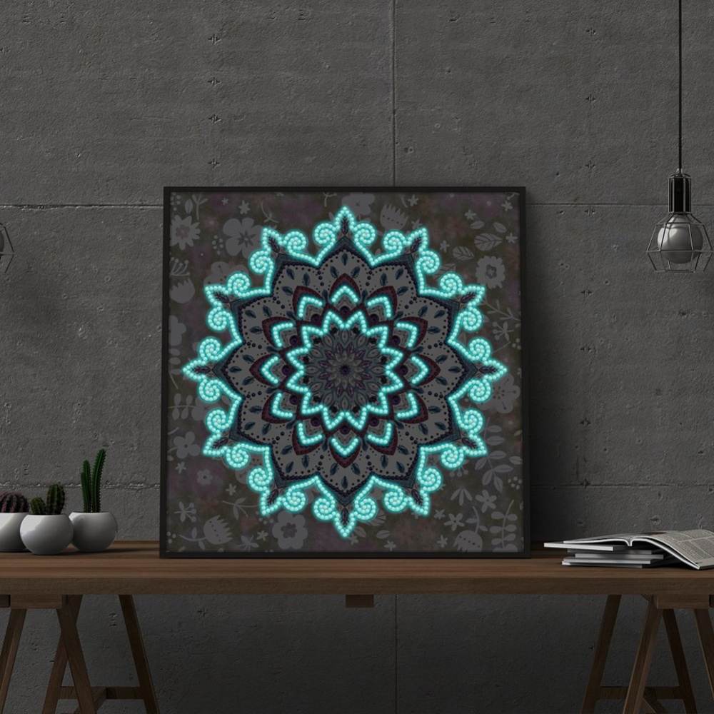 5D DIY Diamond Painting Luminous Special Shape Glow Cross Stitch Wall Home Decor YGSMT02 - Image 2