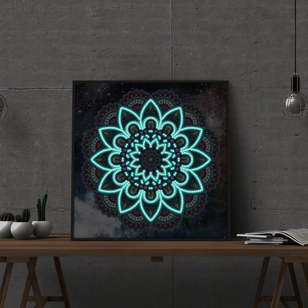 5D DIY Diamond Painting Luminous Special Shape Glow Cross Stitch Wall Home Decor YGSMT02 - Image 3