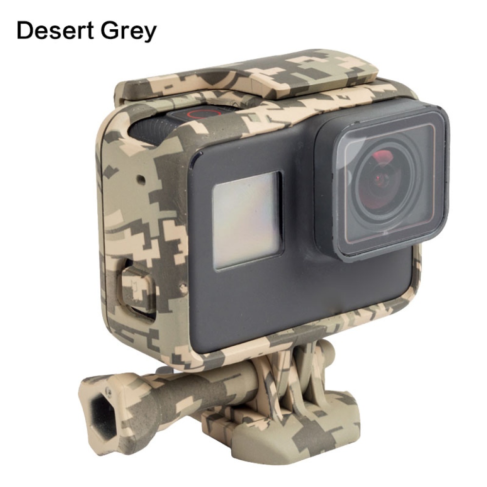 Camouflage Protective Border Frame Case for GoPro Hero 7 6 5 Black Sports Cam Go Pro Action Camera Accessory brown - Image 2