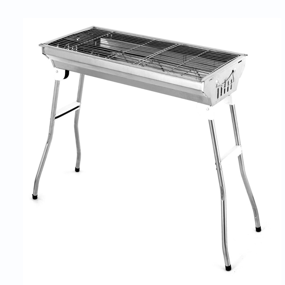 Large BBQ Grill Portable Folding Charcoal Barbecue Garden Picnic Steel Stove - 2 - Image 2