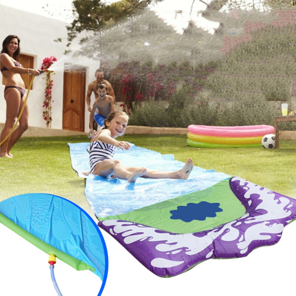 Surf Water Slide Fun Lawn Water Slides Pools For Kids Water Spray Mat Home Backyard Outdoor Children Adult Summer Water Toys - Image 2