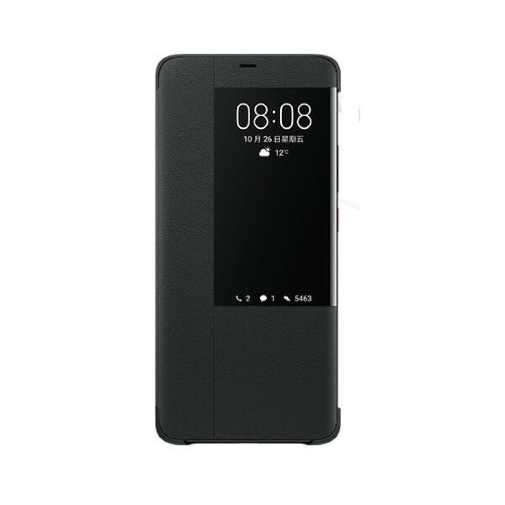 Flip Smart View Window Protective Case For Huawei Mate 20 - Black - Image 2