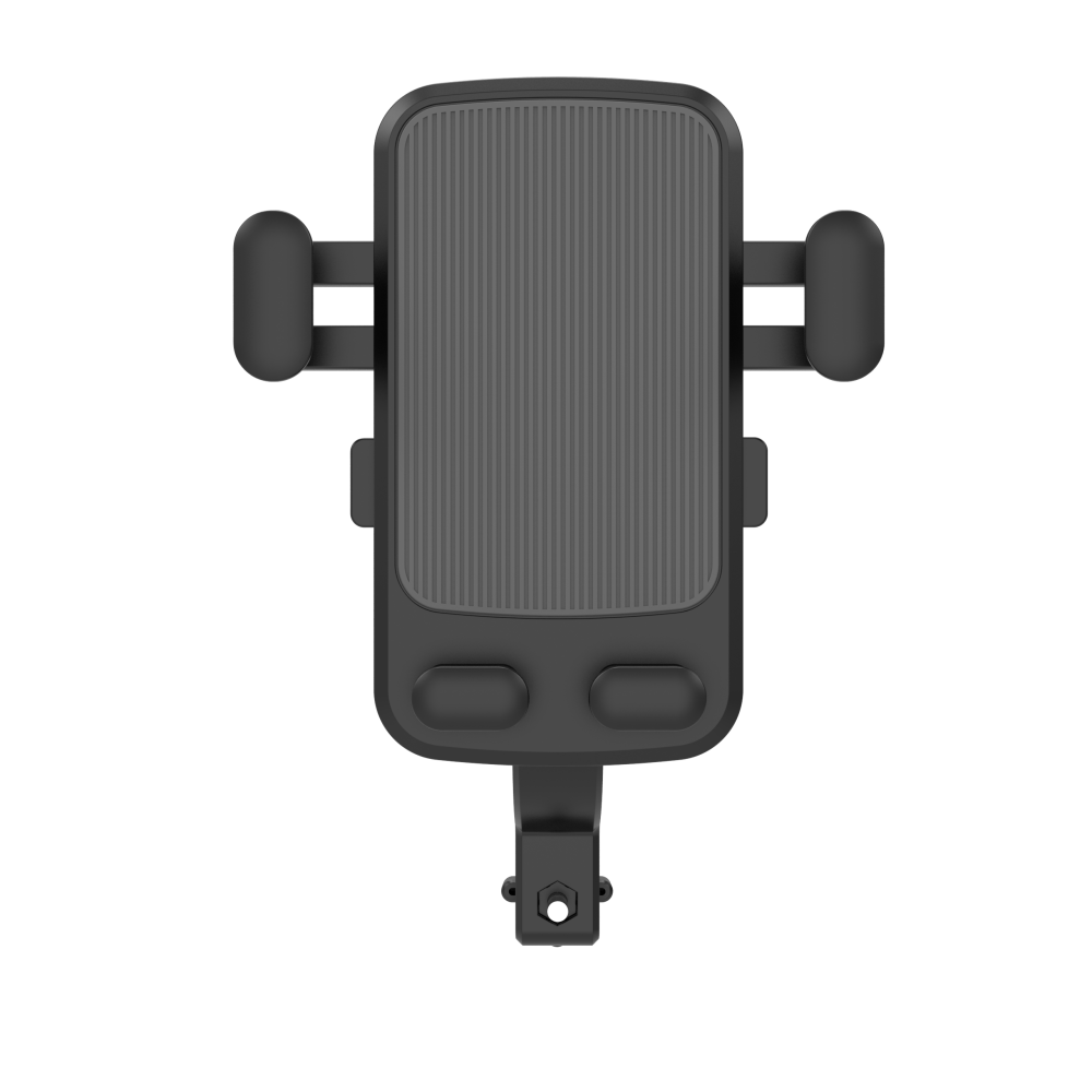 M1 360° Rotation Mechanical Lock Motorcycle Bicycle Handlebar Mobile Phone Holder Stand for Devices between 4.7-6.5 inch for Redmi Note 8 - Black - Image 2