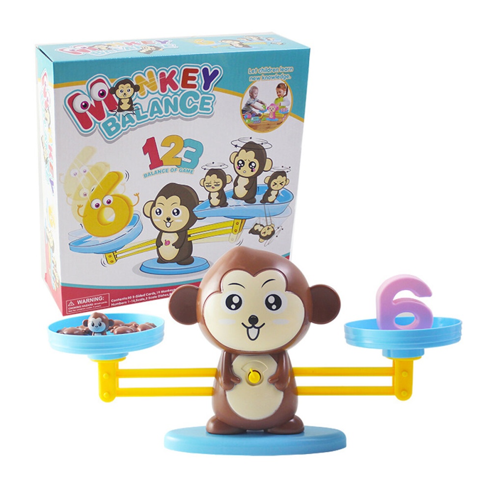 Piglet / Puppy / Monkey Balance Scale Toy Animals Number Math Learning Toy - 1 - Image 2