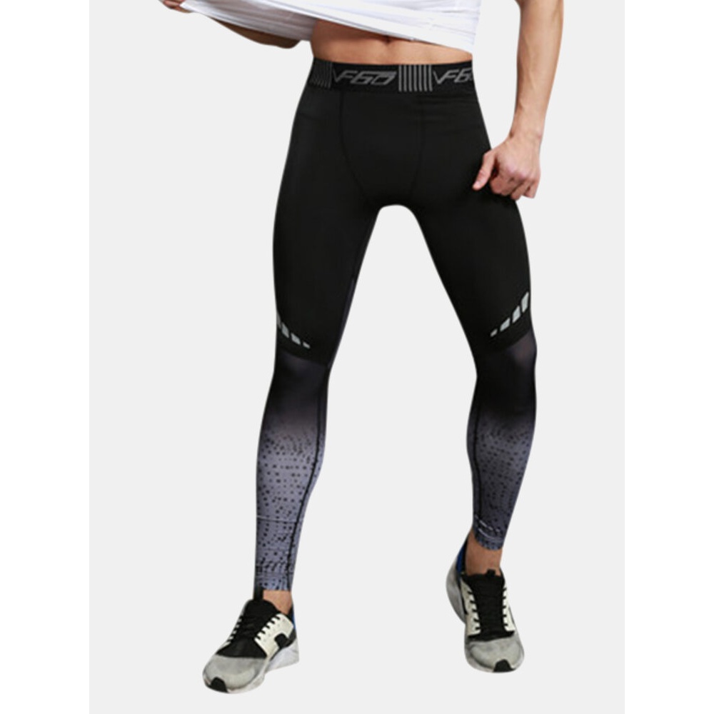 Mens High-elastic Quick Dry Jogging - L Red