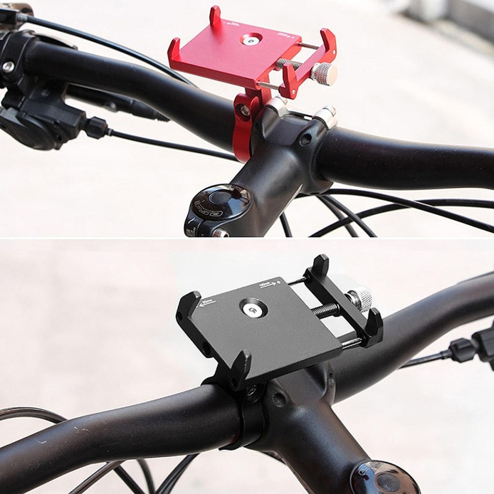 BIKIGHT 55mm-100mm Bicycle Bike Motorcycle Handle Phone Mount Holder For Cell Phone GPS - Silver - Image 2