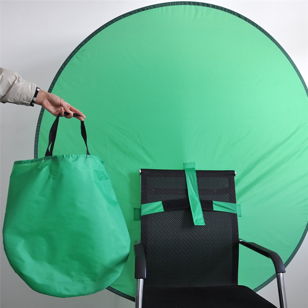 Green Screen Background Portable Foldable Green Photography Backdrops Photo Background for Photo Video Studio Reflector Background Board for Chair - - Image 2