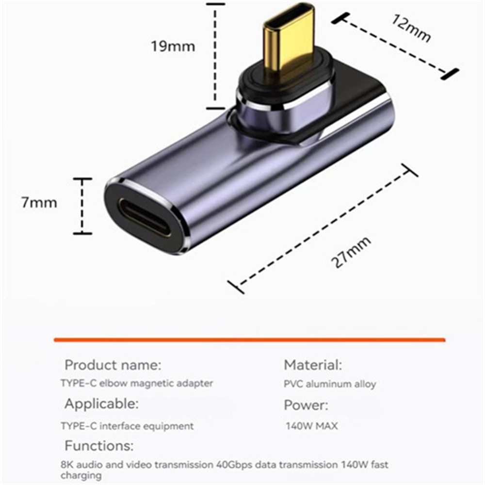 Type-c Magnetic Adapter 140w Fast Charging 40gbps Data Transmission - Image 4