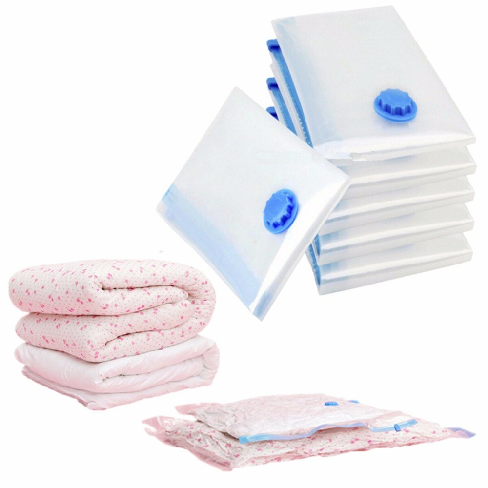 5 PCS Vacuum Storage Bag Space Saving Anti Pest Clothes Quilts Storage Bag - Image 2