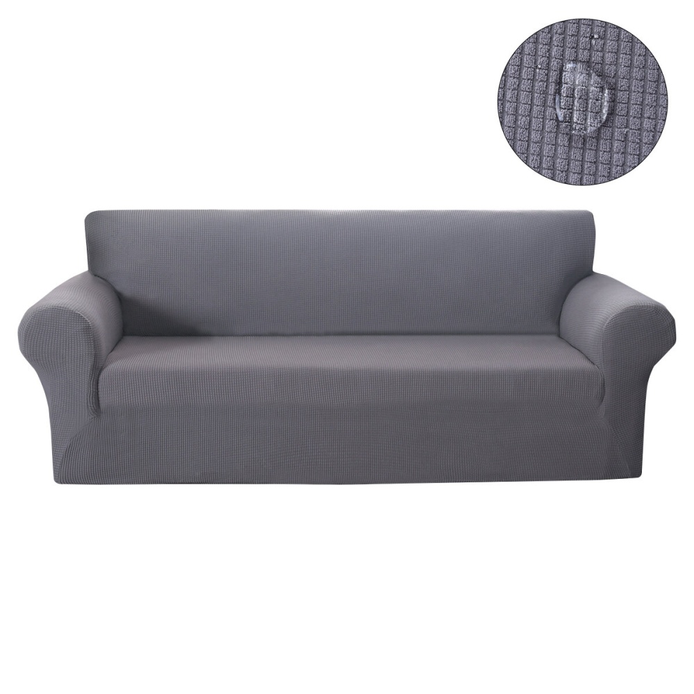 1/2/3/4 Seaters Elastic Sofa Cover Waterproof Chair Seat Protector Stretch Couch Case Slipcover Pillowcase Cover Home Office Furniture Decorations - - Image 2