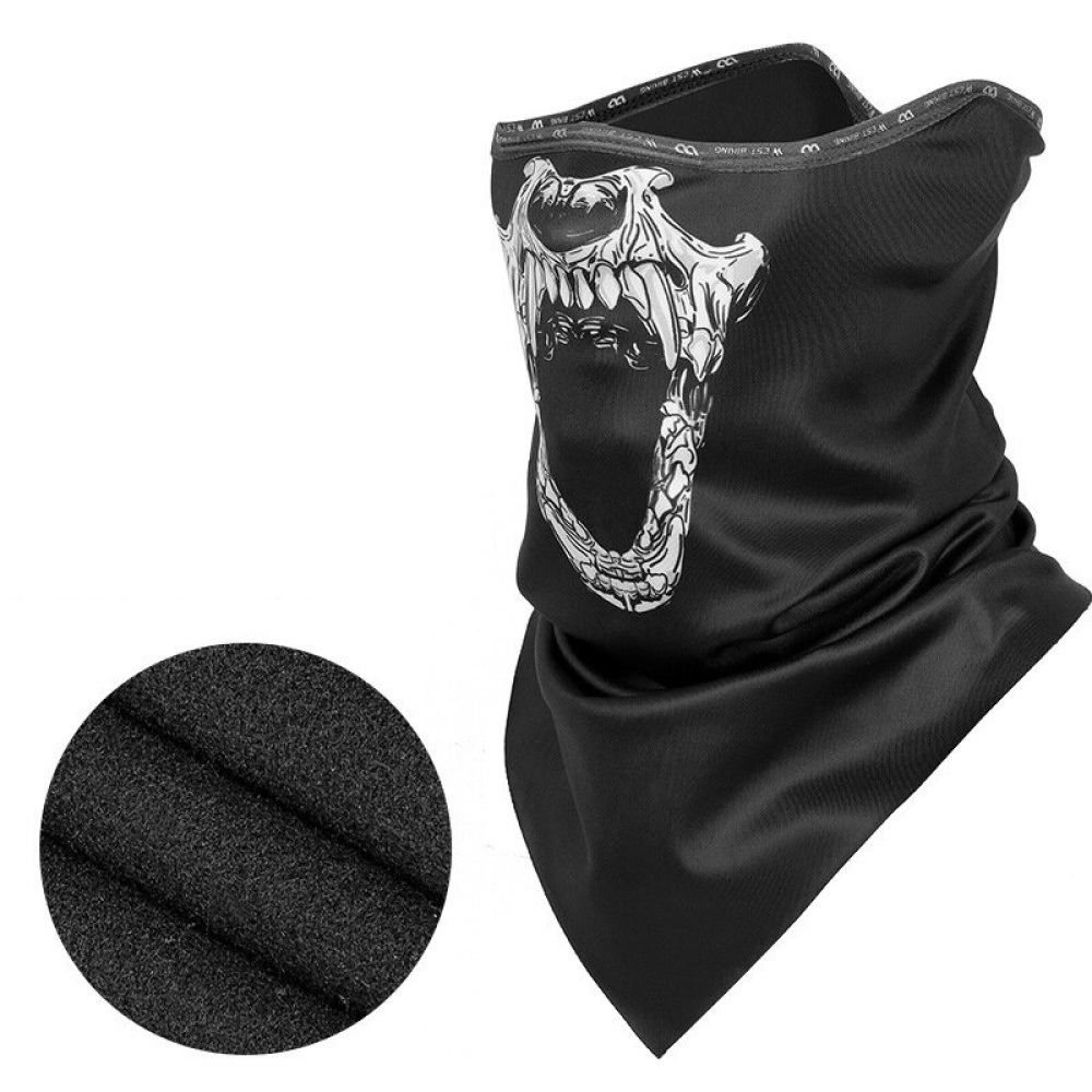 WEST BIKING Winter Sport Bike Head Scarves Balaclava Neck Warmer Fleece Face Mask for Ski Bicycle Motorcycle Running - Grey