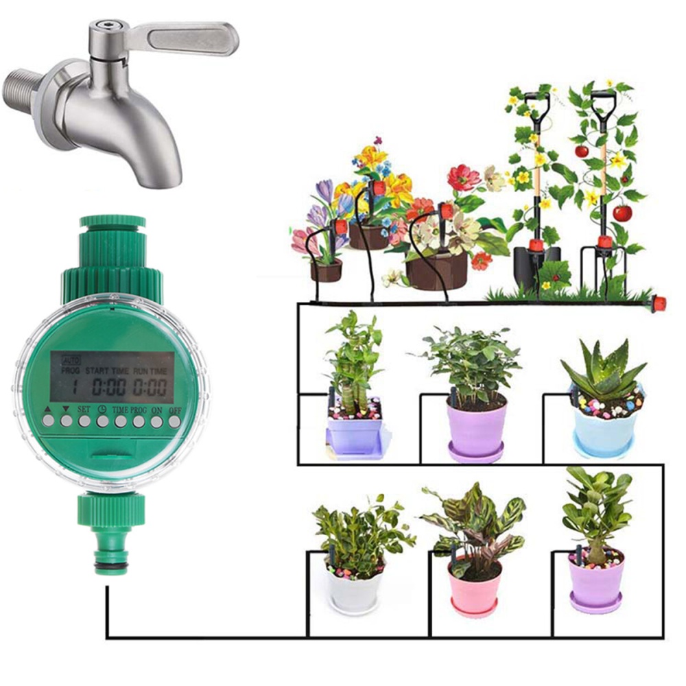 25M DIY Automatic Watering Clock Watering Irrigation System Garden Timer - Image 2