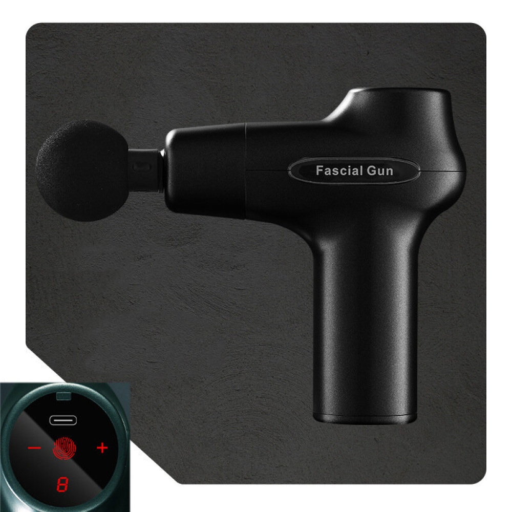 KALOAD Smart Massage 5W 8 Gear Adjustable Type-C Rechargeable Body Shoulder Back Neck Massager Deep Tissue Massage Relax Muscles Device - Black