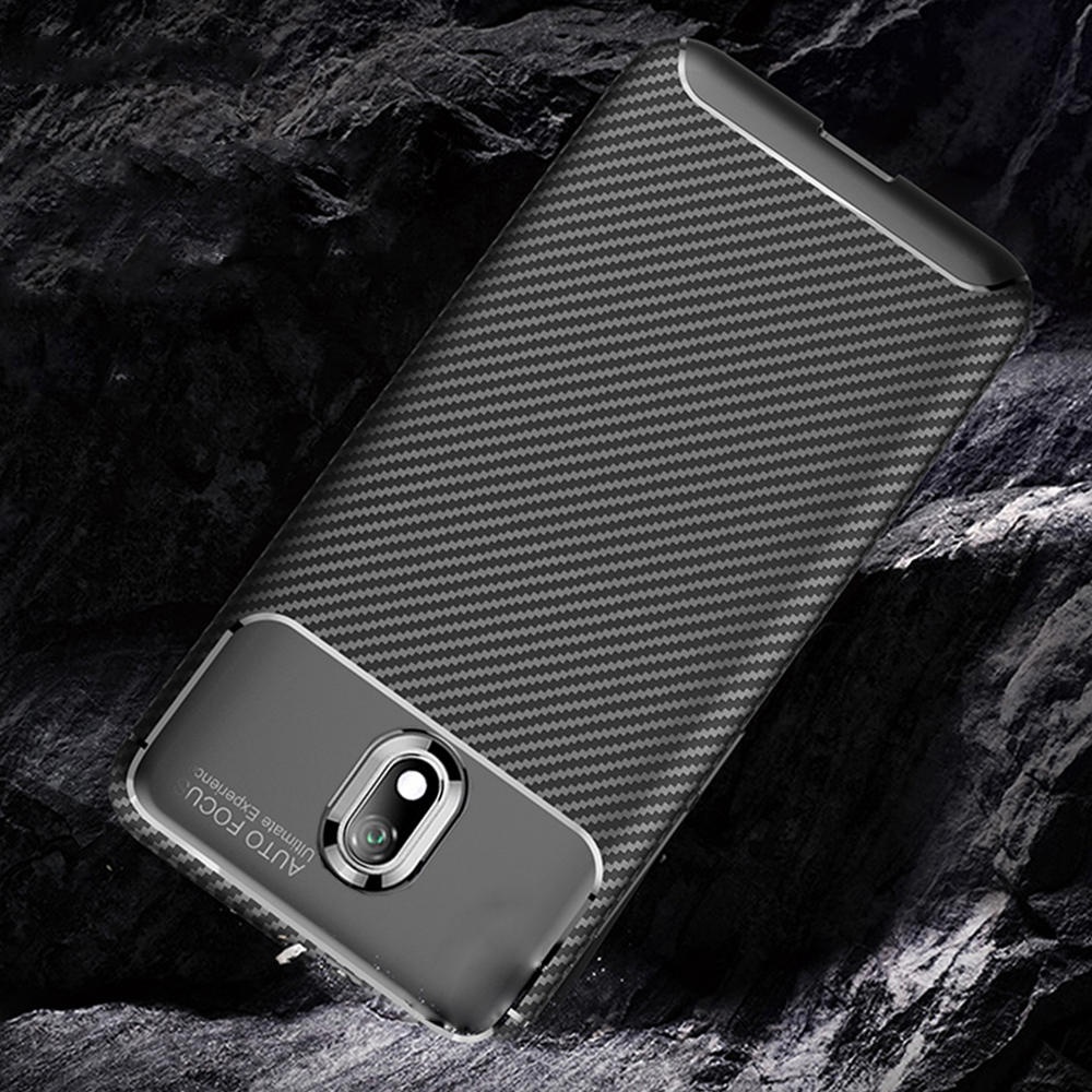 Luxury Carbon Fiber Shockproof Silicone Protective Case For Xiaomi Redmi 8/ Xiaomi Redmi 8A Non-original - 01 - Image 2