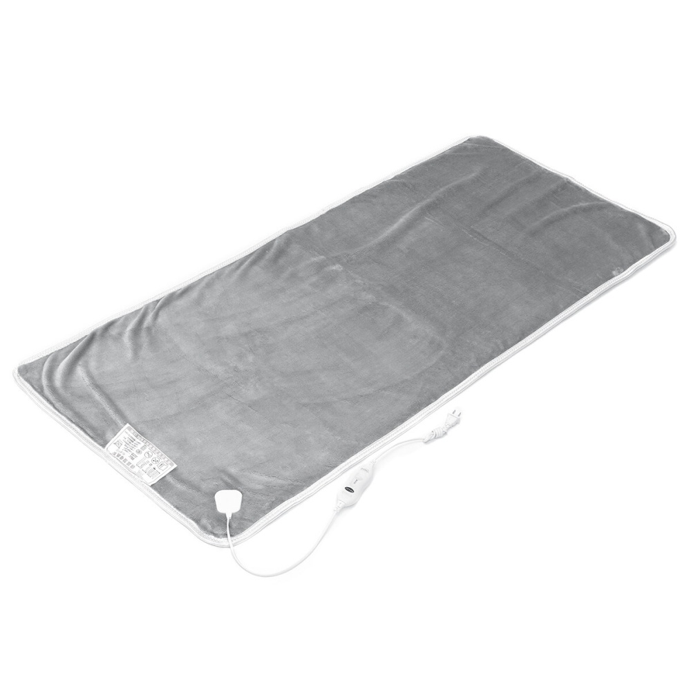 Gray 220V Electric Heated Blanket Soft Warm Winter Heater Bed Cover - 150*65cm
