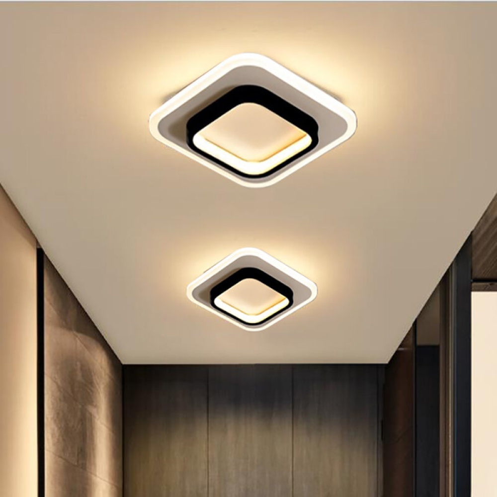 LED Dimmable Ceiling Light Square/Round Lamp Fixtures Bedroom Cloakroom 85-265V - Type A - Image 2