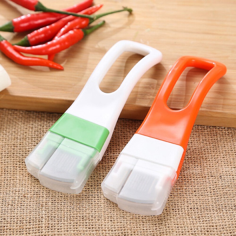 Creative Kitchen Chopping Tools Gadget Handle Size Onion Shredder Onion Flower Onion Shredded Onion Cutter - Green
