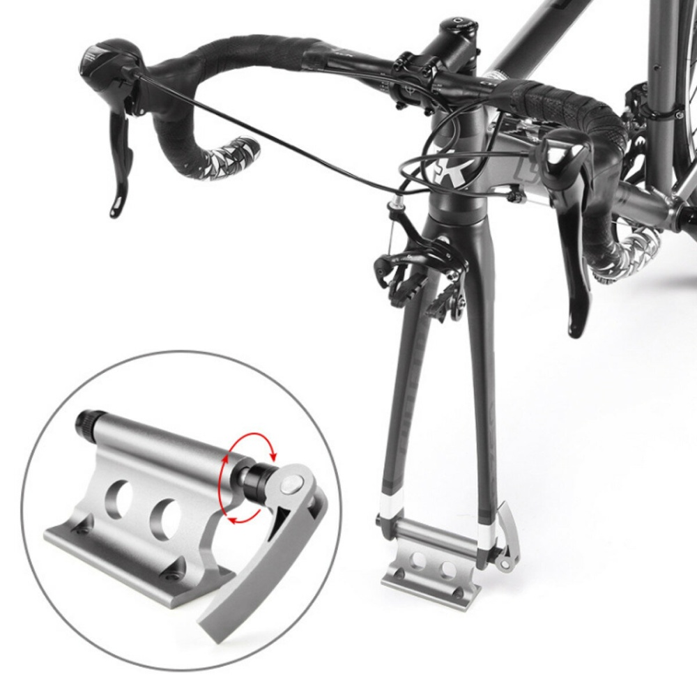 BIKIGHT Bike Front Fork Stand Quick Release MTB Road Bike Fork Holder Bicycle Fixed Clamp Car Travel Bicycle Accessories - Black - Image 2