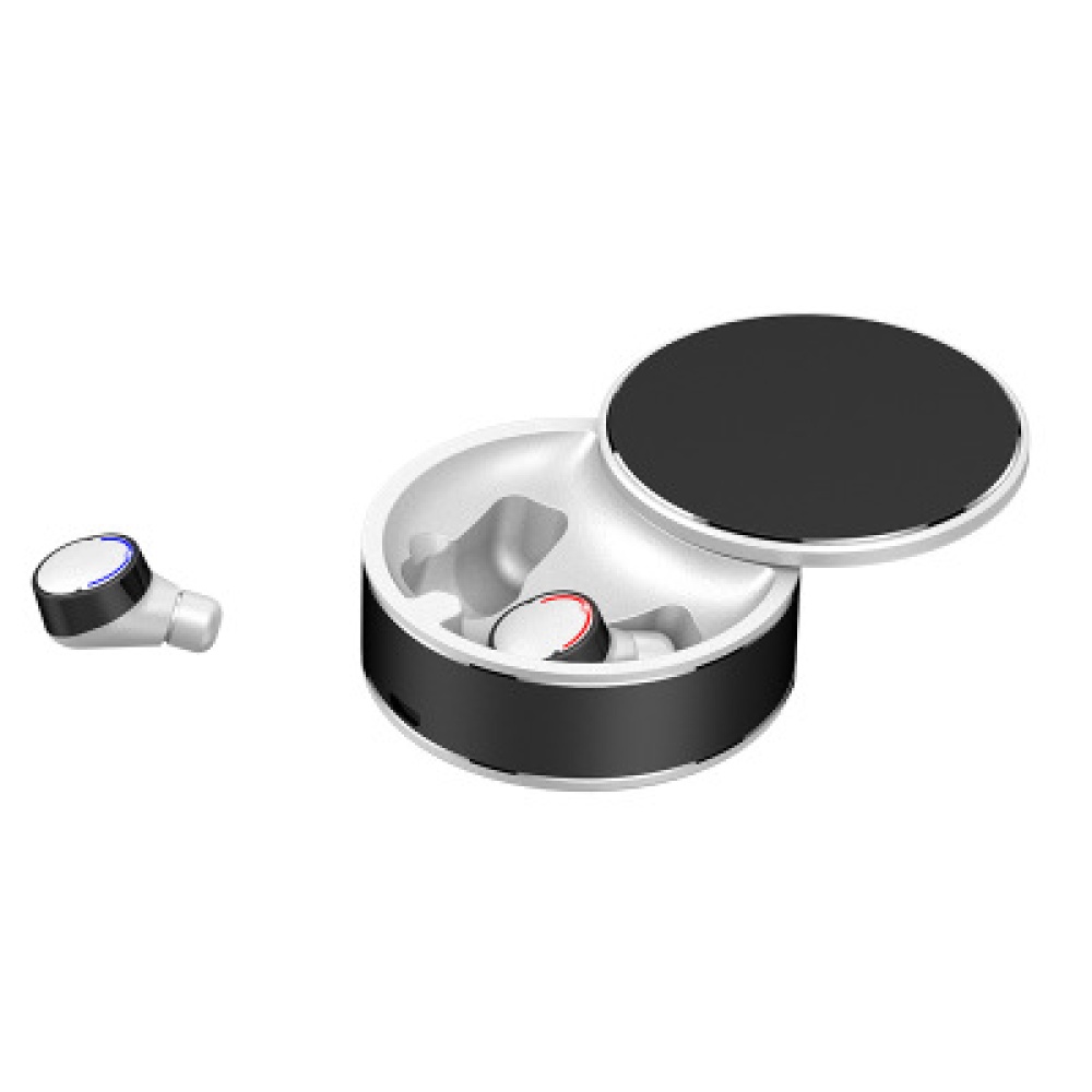 Tws-28 Bluetooth 5.0 In-ear Headset Hifi Binaural Call Waterproof Me8 Charging Rotatable Stereo white - Image 3