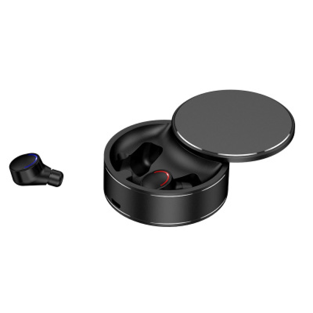 Tws-28 Bluetooth 5.0 In-ear Headset Hifi Binaural Call Waterproof Me8 Charging Rotatable Stereo Black - Image 2