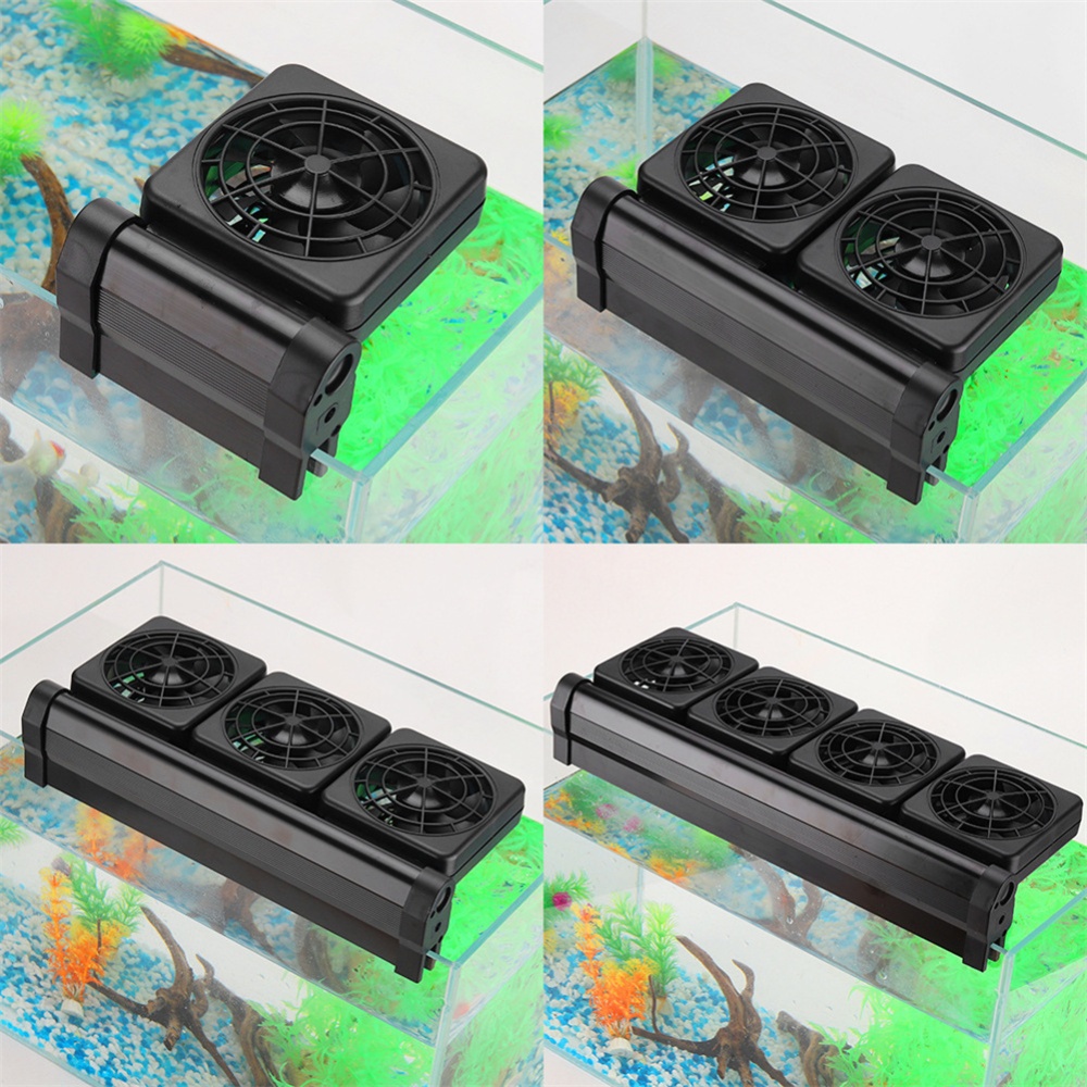 Aquarium Fishbowl Cooling System Fan Control Chiller Reduce Water Temperature 1/2/3/4 RJ/US Plug WWF 3 heads - Image 2