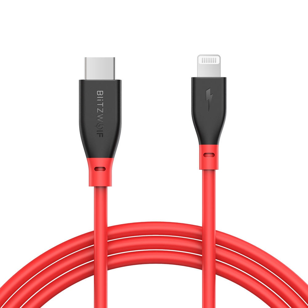 BlitzWolf® BW-CL1 PD 3.0 Type-C to Lightning 3A Fast Charging Data Cable With MFi Certified 3ft/0.91m for iPhone - 3FT - Image 2