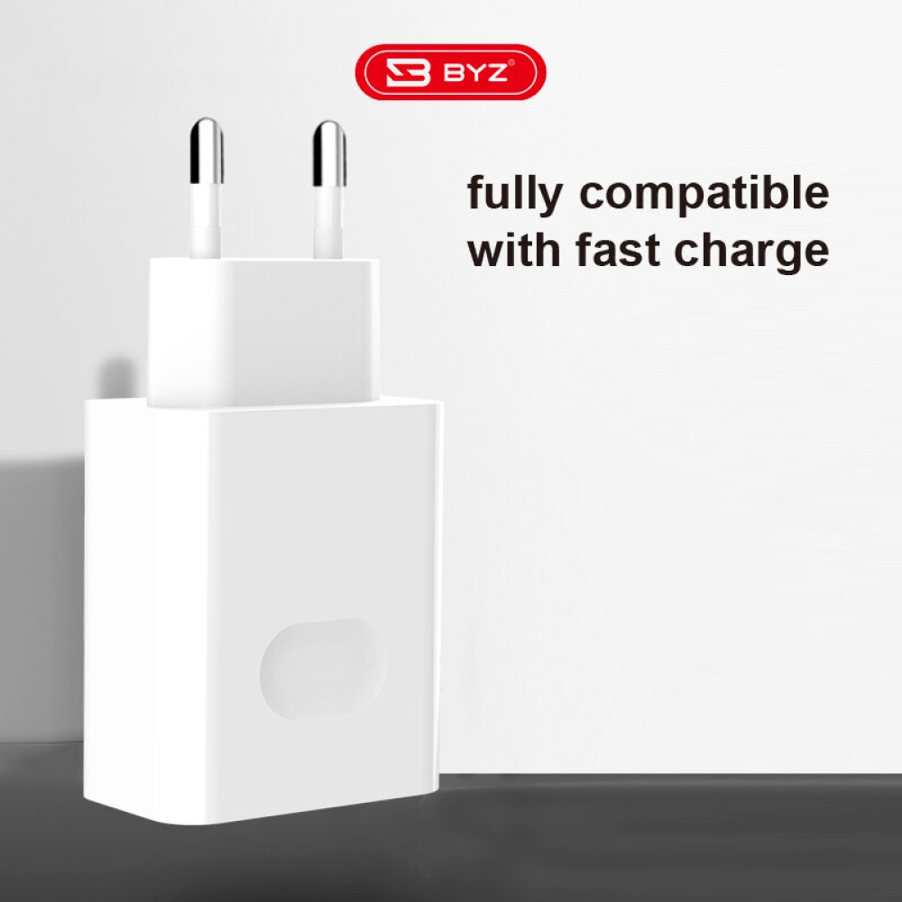 BYZ U36T 40W ABS USB Charger Fast Charging EU Plug with Type-C/Micro Cable for for iPhone 12 Pro Max for Samsung Galaxy Note S20 ultra Huawei Mate40 - Image 2