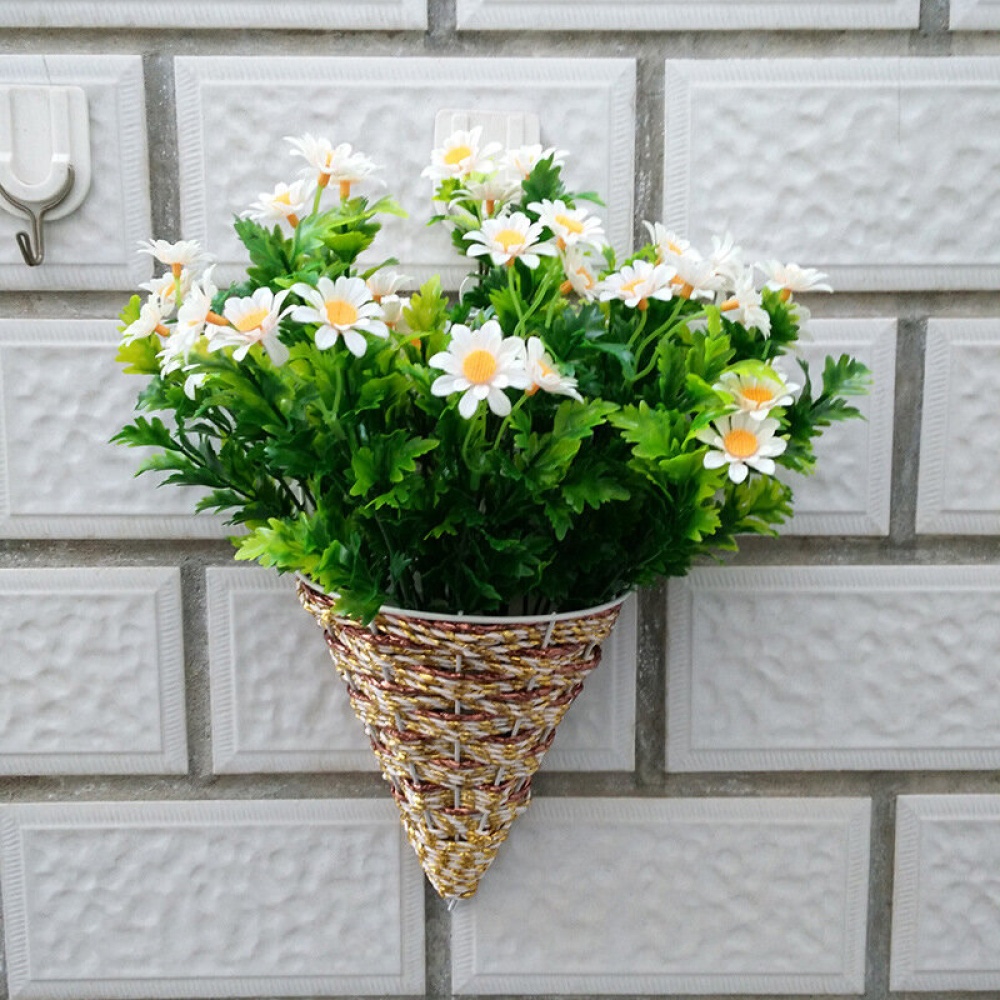 Flower Violet Wall Ivy Flower Hanging Basket Artificial Flower Decor Silk Flower Vine - Type A - Image 2