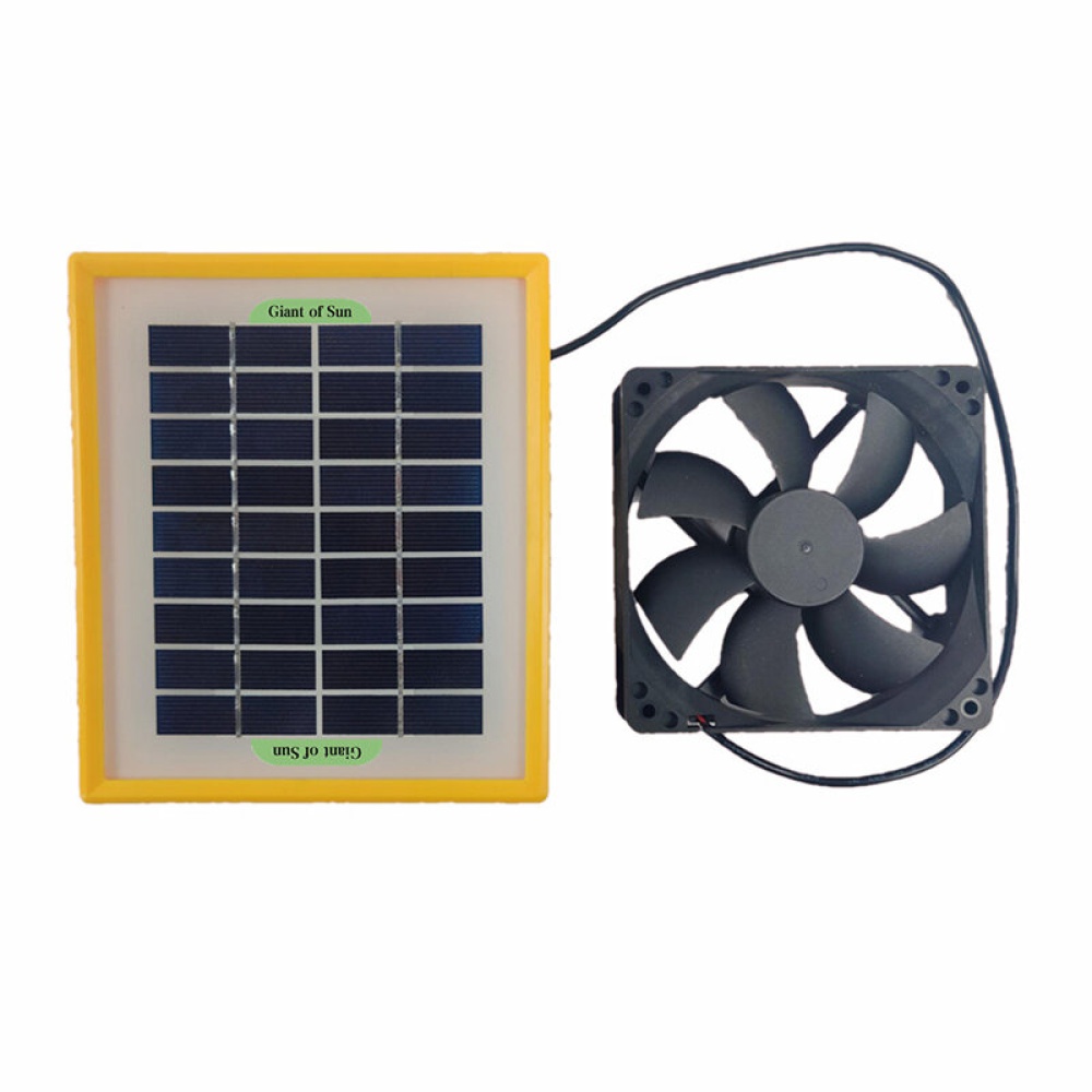 10V 20W Outdoor Solar Power Panel + Exhaust Fan High Conversion Solar Panel for Greenhouse RV Camping Tent - Image 2