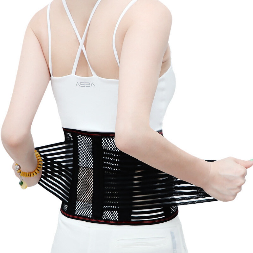 KALOAD Adjustable Back Support Lower Spine Support Orthopedic Breathable Lumbar Corset Fitness Sport Summer Men Women - XL - Image 2