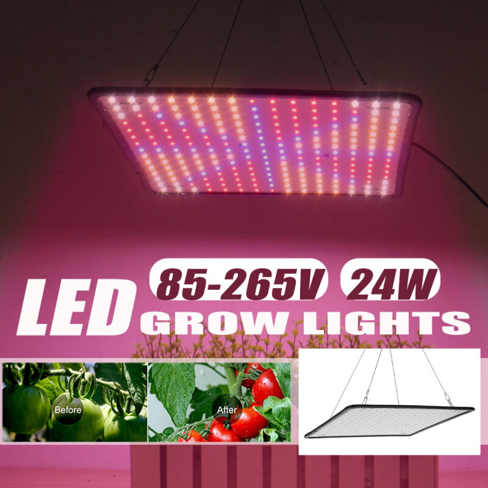 AC85-265V 225LED 24W Grow Light Full Spectrum LED Plant Grow Light Veg Bloom Lamp Indoor - Image 2