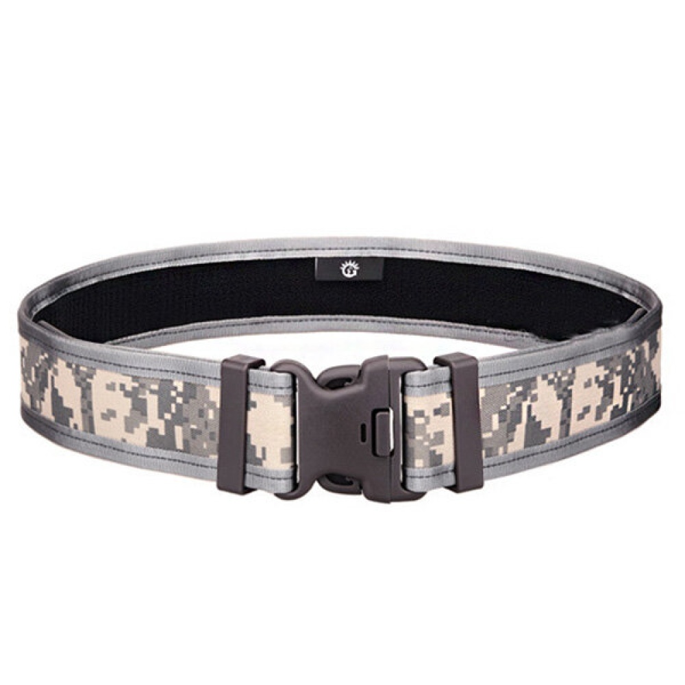 Protector Plus 130x5.2cm Nylon Waist Belts Military Tactical Belt Outdoor Hunting Camping Adjustable Belts - ACU