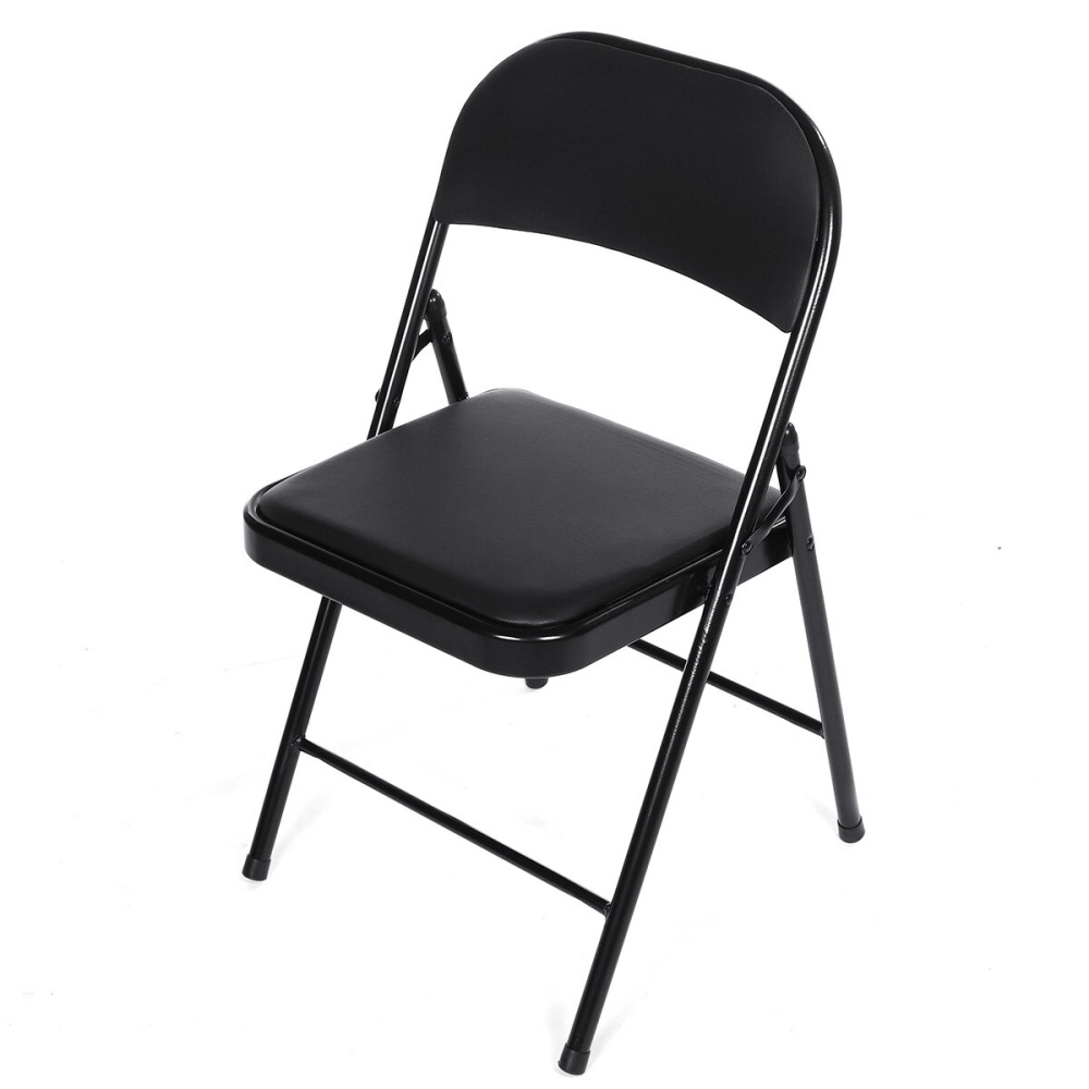 Folding Office Backrest Chair Simple Portable Computer Chair Stool with Two-Brace Support Meeting Room Dormitory Home Office Furniture - Image 2