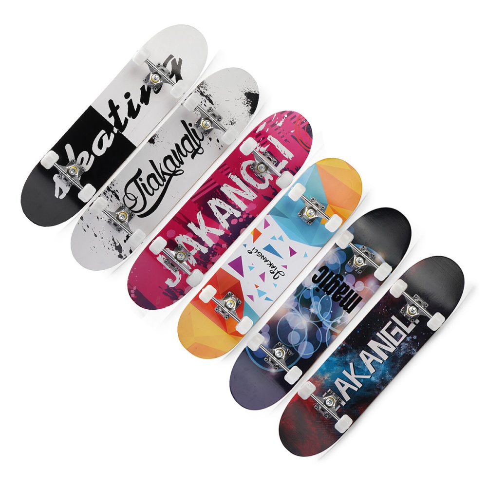 Sports Skateboard Four-wheeled Professional Skateboard Shock-absorbing Stable Outdoor Sports Skateboard For Adults Children - A