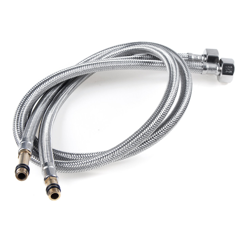 2pcs 80cm Pull-out Hose Inlet Pipe For Pull Out 360° Rotate Spout Spray Sink Basin Faucet - Image 2