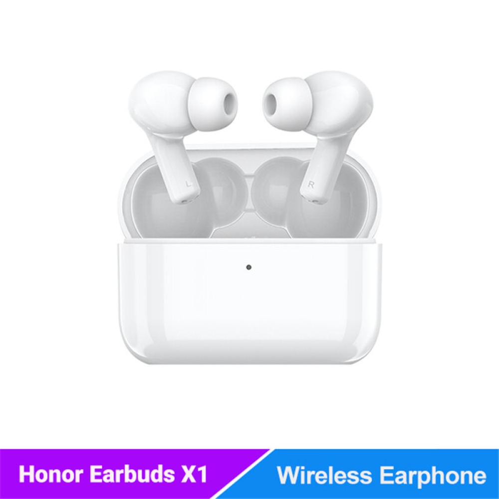 Huawei Honor X1 TWS Earbuds Wireless bluetooth 5.0 Earphone AAC HiFi Stereo Noise Cancelling 4 HD Mic Sport Headset Headphone with Mic - White - Image 2