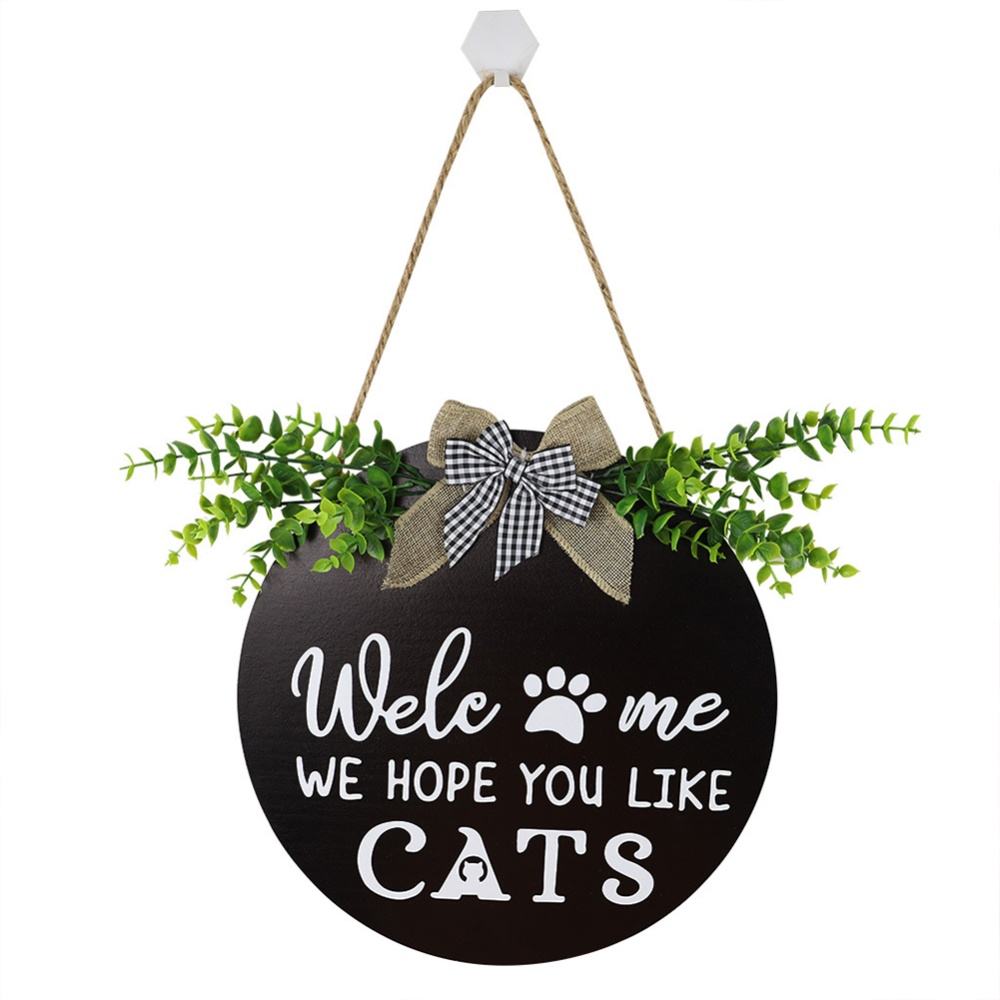 Wooden Welcome Sign Country Style Household Decorative Ornaments Door Pendant JM00813_cat