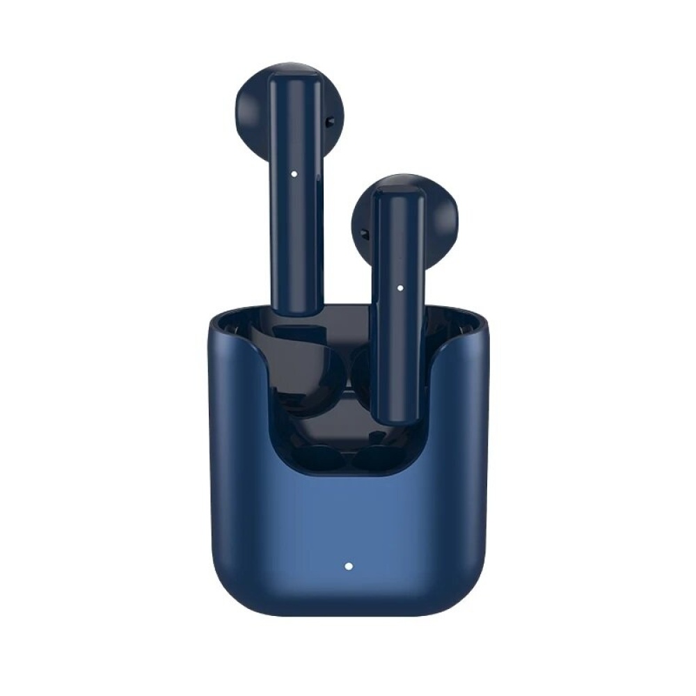 QCY T12S TWS Earbuds bluetooth 5.0 Earphones Low Latency Stereo 4 Mic HD Calls Semi-in-ear Smart Touch Wireless Headsets with Type-C Charging - Blue