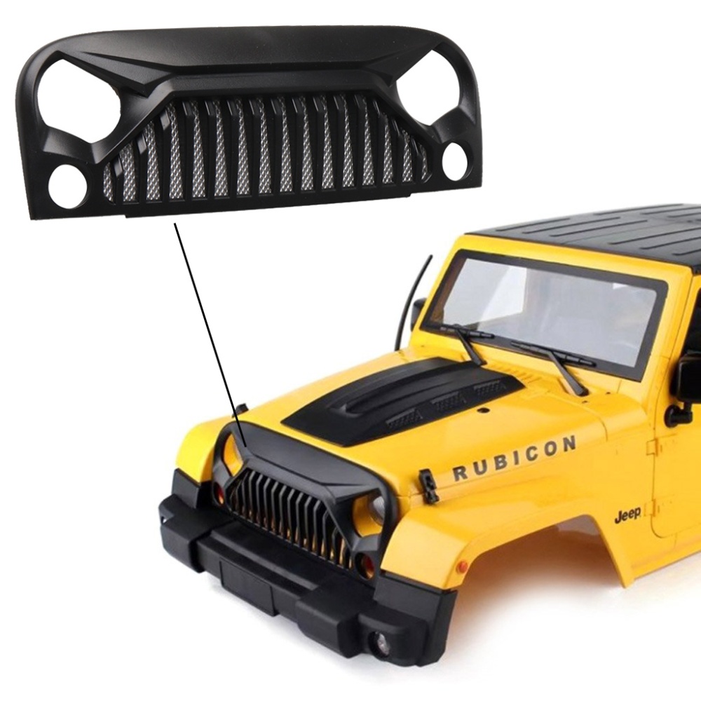 Air Inlet Grille Front Face+Engine Hood Cover for 1/10 RC Rock Crawler Axial SCX10 D90 Jeep Tamiya CC01 Car Shell Part Engine cover - Image 2