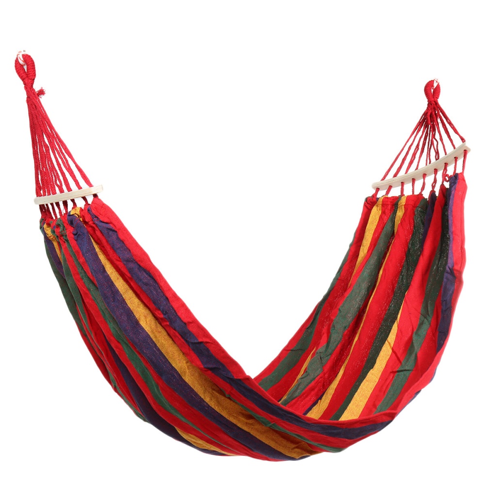 Canvas Camping Hammock Swing Hanging Bed Outdoor Garden Travel - S - Image 2