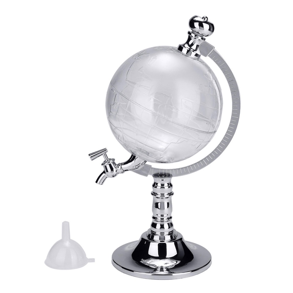 1000cc Globe Shaped Liquor Drink Draft Dispenser Beverage Pump Decanter Tap - Image 2