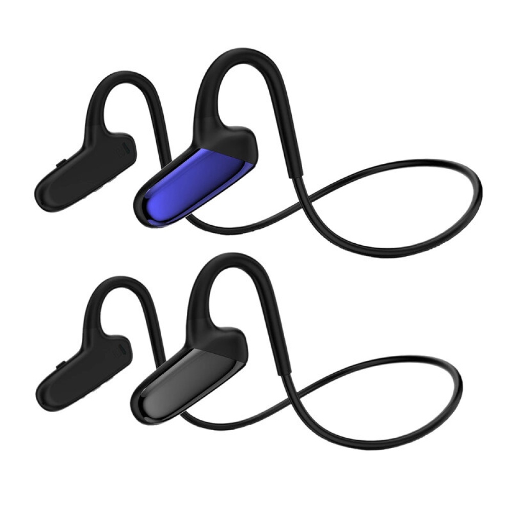 POLVCDG F808 Bone Conduction Wireless Headset bluetooth 5.0 HiFi Ear Hook Sports Earphone for Cycling Running Fitness Climbing Driving - Blue - Image 2