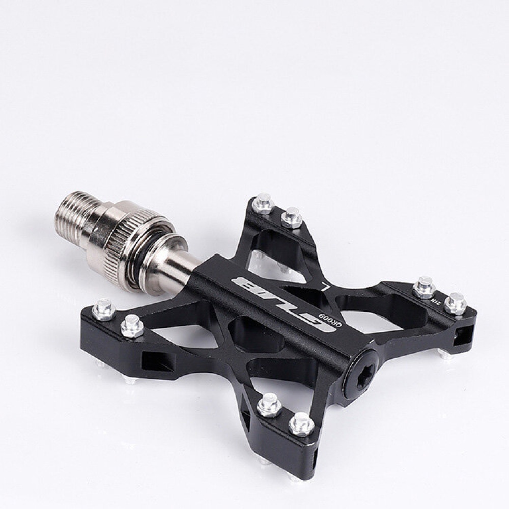 GUB QR-009 1 Pair Flat Bike Pedals Anti-slip Left/Right Distinction Quick Release Buckle Bicycle Cycling Parts - Image 2