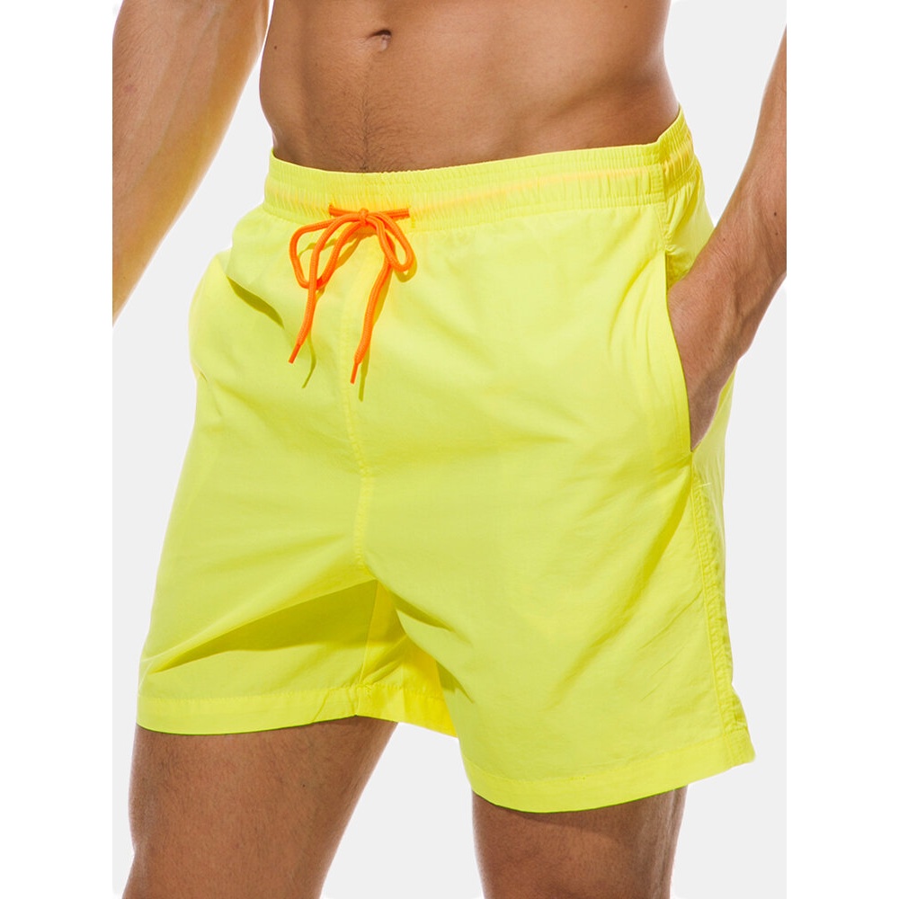 ESCATCH Waterproof Lightweight Casual Beach Board Shorts - XL White