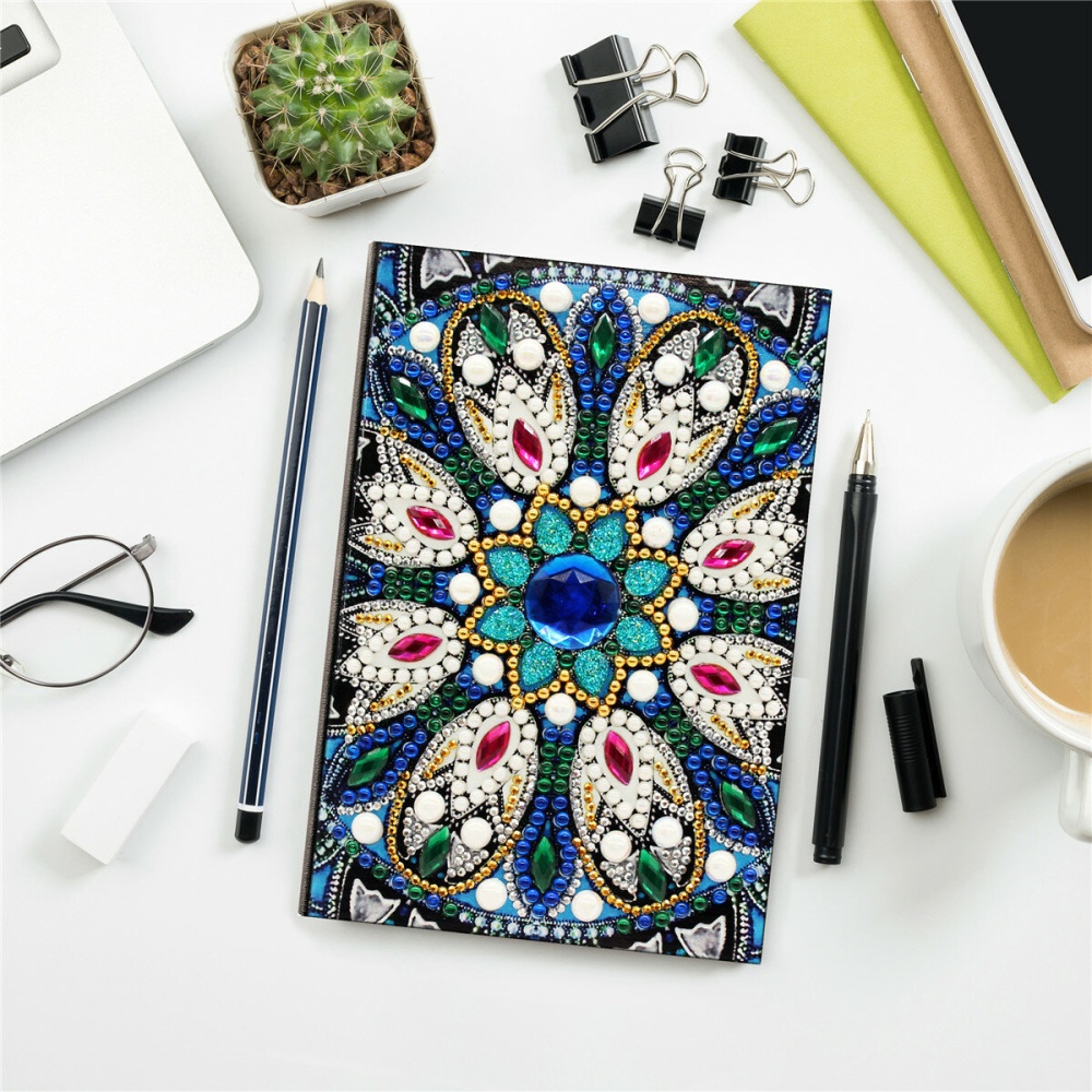 DIY Diamond Painting Special Shape Diary Book Diamond Decorations A5 Notebook Embroidery kits - B 5Pcs