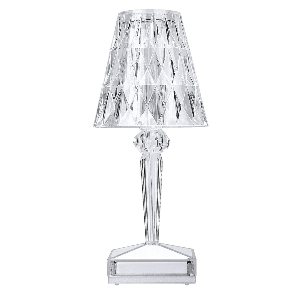 Diamond Crystal USB Charging Desk Lamp Acrylic Touch-type Stepless Dimming Desk Lamp RGB Remote Control Desk Light - #1