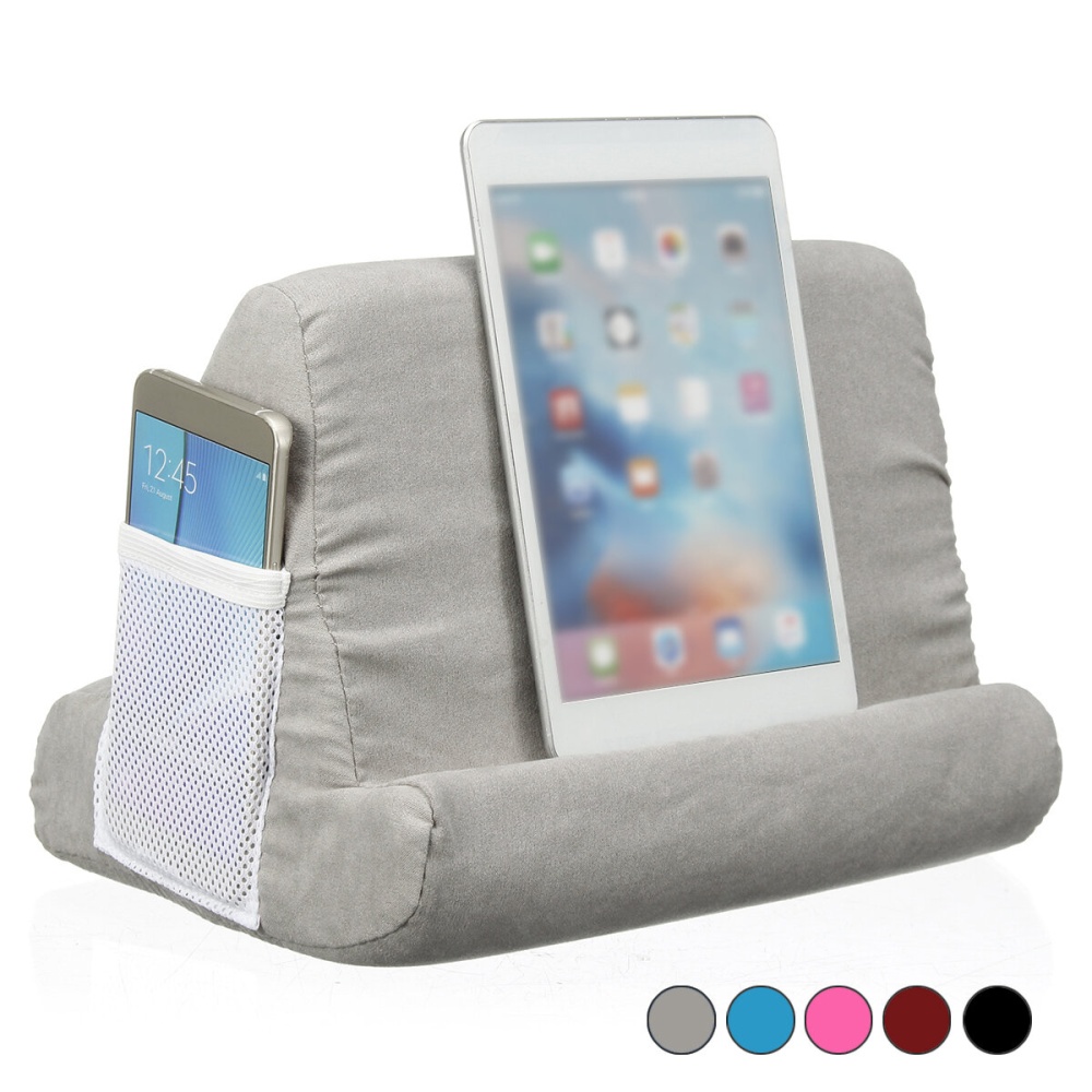 Portable Multi-Angle Soft Pillow Desktop Tablet Stand Mobile Phone Lazy Holder for iPad - Pink - Image 2