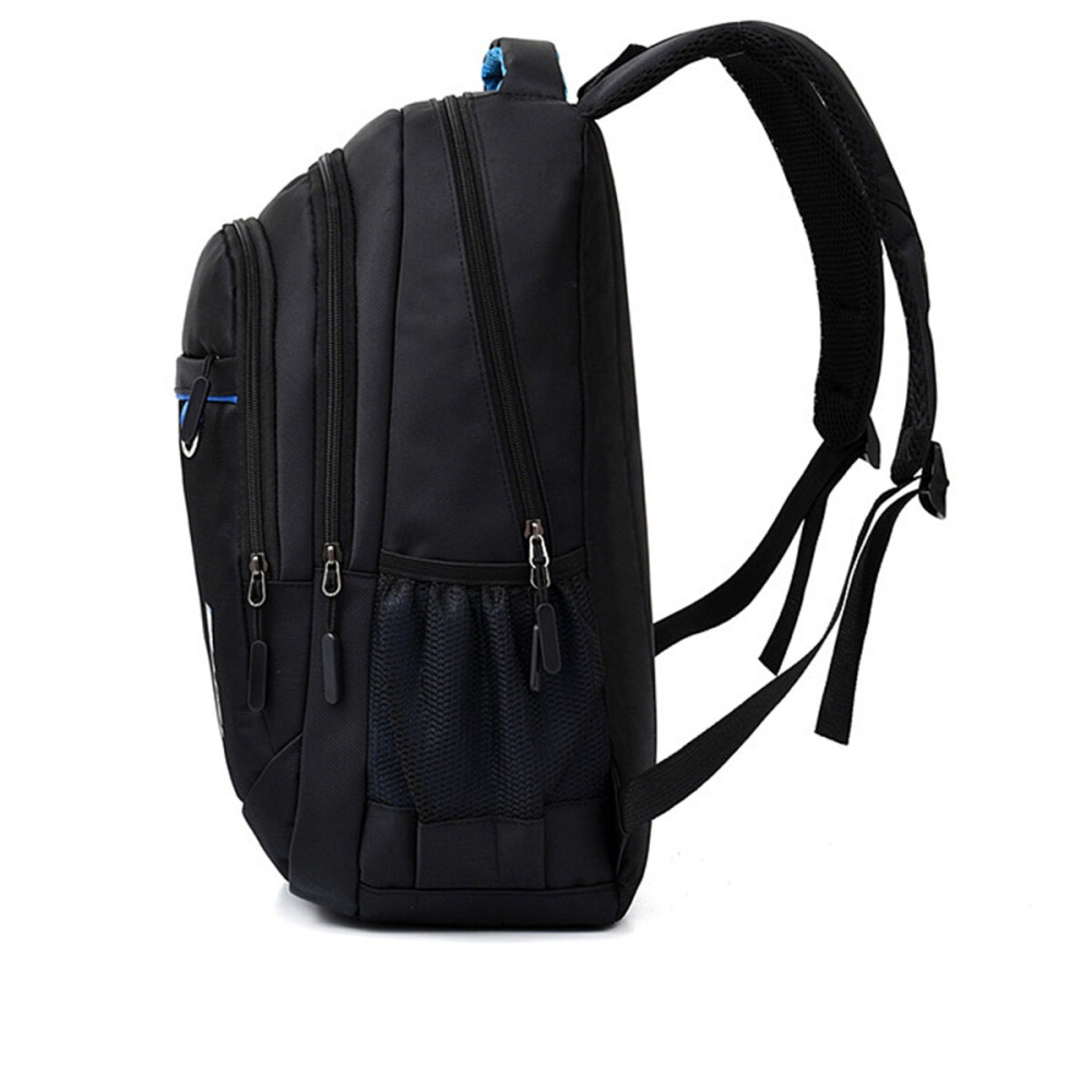 Casual 15.6inch Backpack Anti Theft Waterproof 15inch Laptop Bag Camping Travel Rucksack - Blue - Image 2