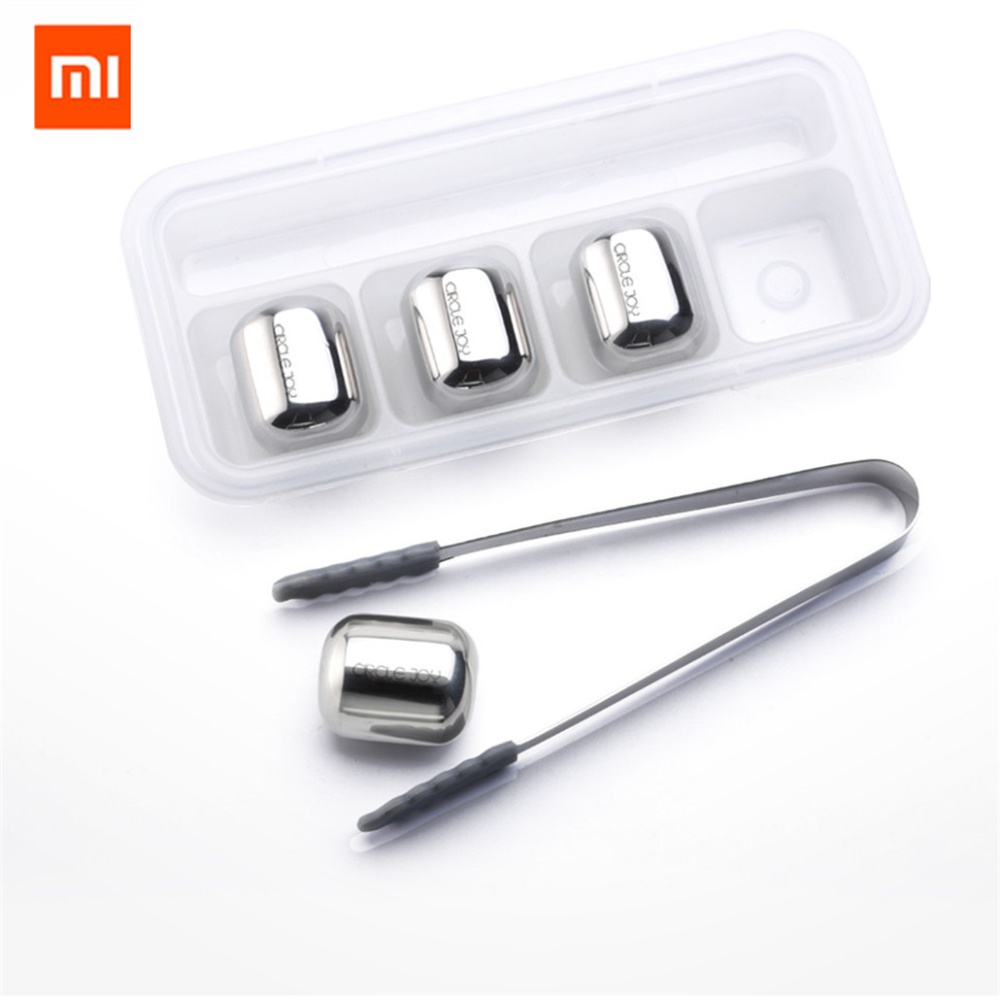 Xiaomi Mijia Circle Joy Ice Cube 304 Stainless Steel Washable Long-term Use maker Silver - Image 2