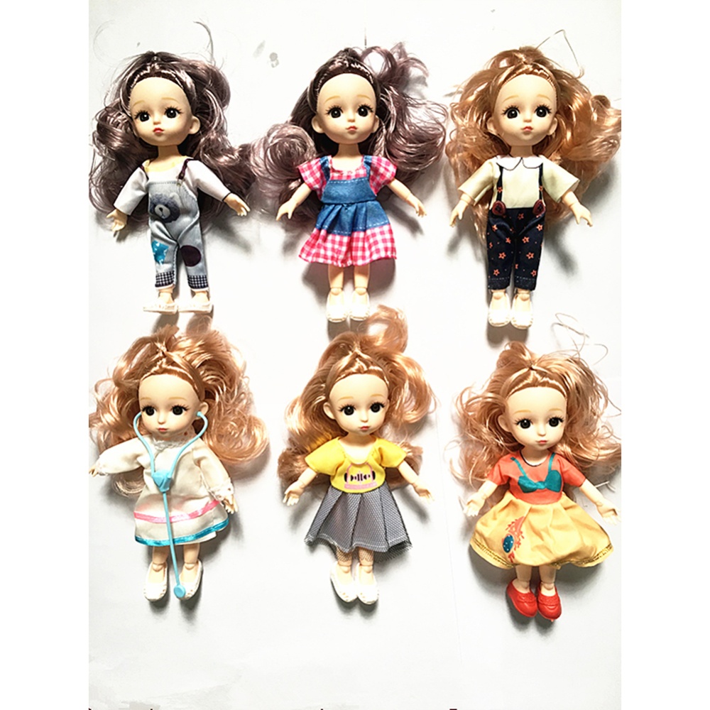 Children Simulation Dolls Toys Fabric 6 Inch 17cm 13 Joint Doll Scene Girl Toy 1 - Image 2